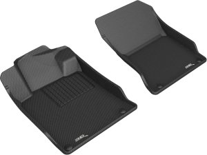 Nissan Altima Floor Mats (2) - Front - 3D MAXpider - Kagu Series - Black - 2019 Nissan Altima Floor Mats (2) - Front - 3D MAXpider - Kagu Series - Black - 2019